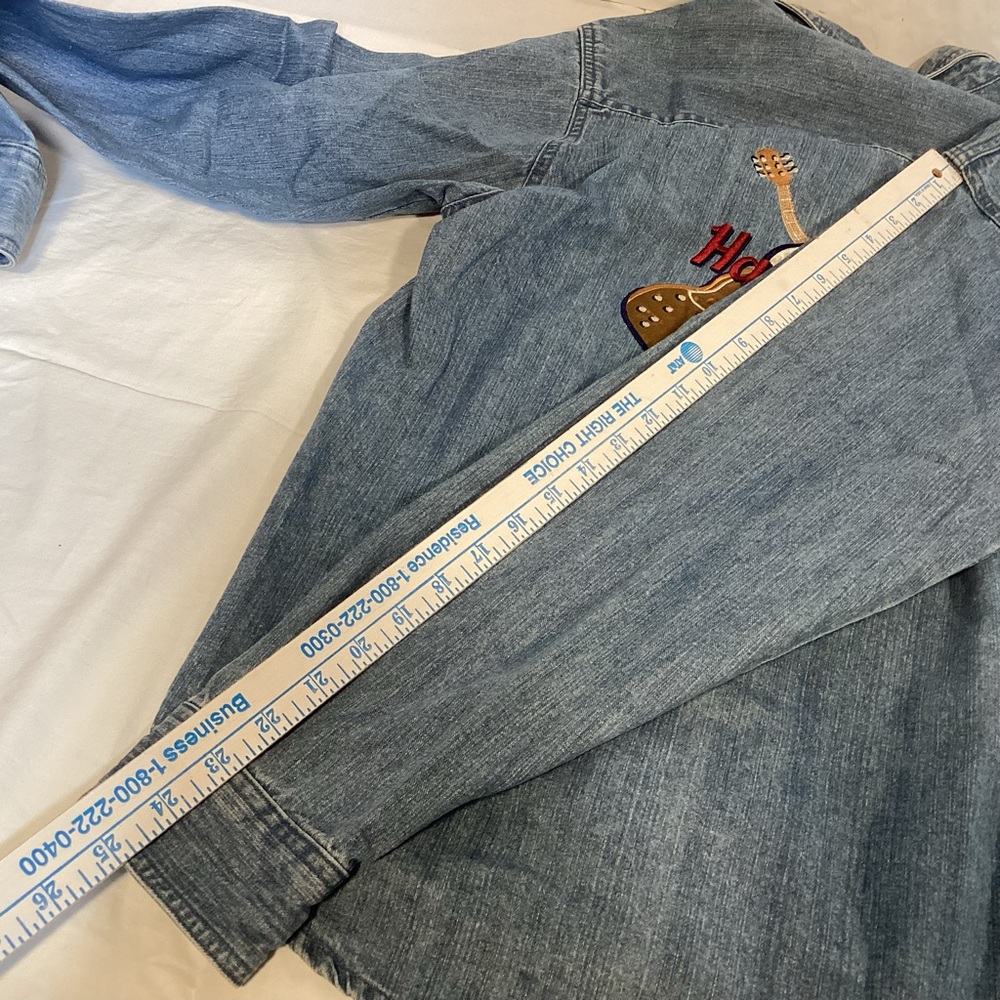 Hard Rock Cafe Vintage Nashville Tennessee Vintage Embroidered Denim Shirt - Picture 10 of 10